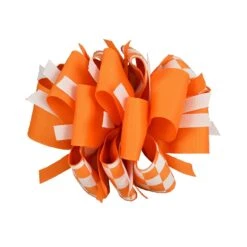 Orange Check Barrette