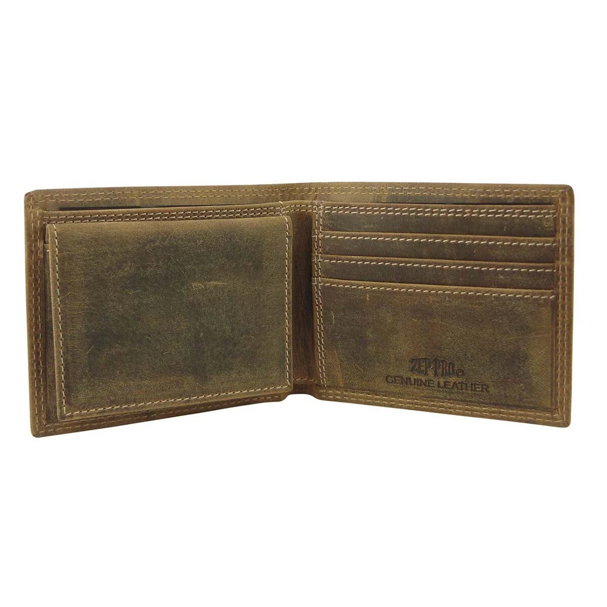 Leather Vintage Tan Bi-fold Wallet - Image 2