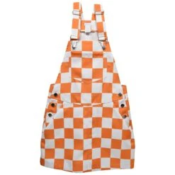 Youth Checkerboard Bib Overall Dress